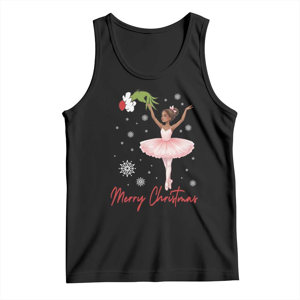 Black Nutcracker Ballet Tank Top Merry Christmas - Wonder Print Shop