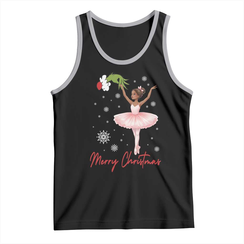 Black Nutcracker Ballet Tank Top Merry Christmas - Wonder Print Shop