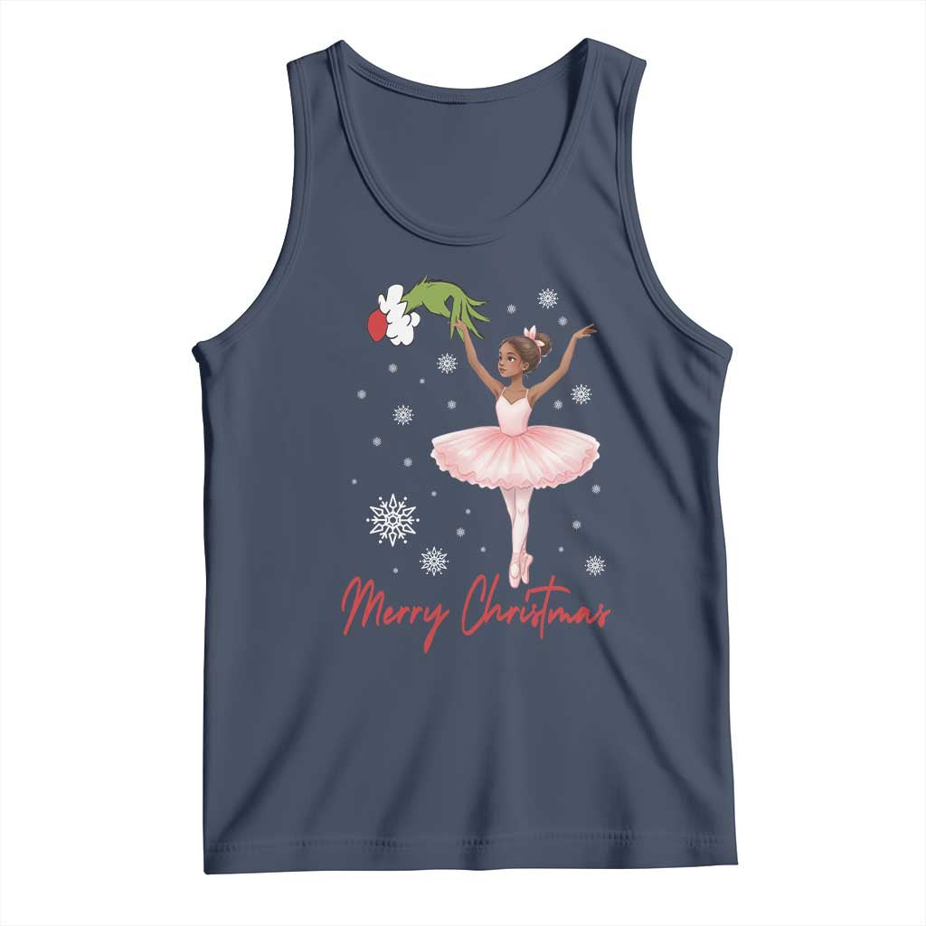 Black Nutcracker Ballet Tank Top Merry Christmas - Wonder Print Shop