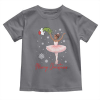 Black Nutcracker Ballet Toddler T Shirt Merry Christmas - Wonder Print Shop