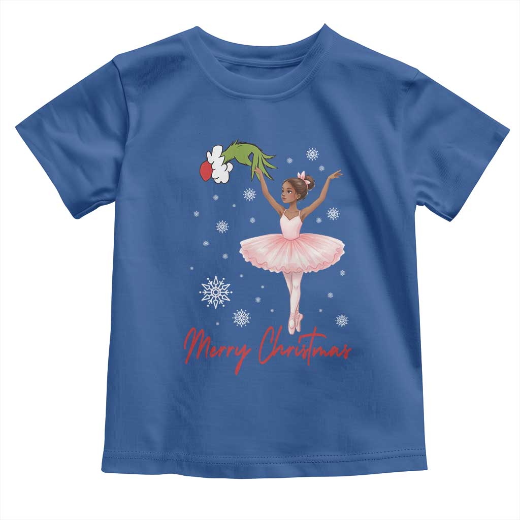 Black Nutcracker Ballet Toddler T Shirt Merry Christmas - Wonder Print Shop