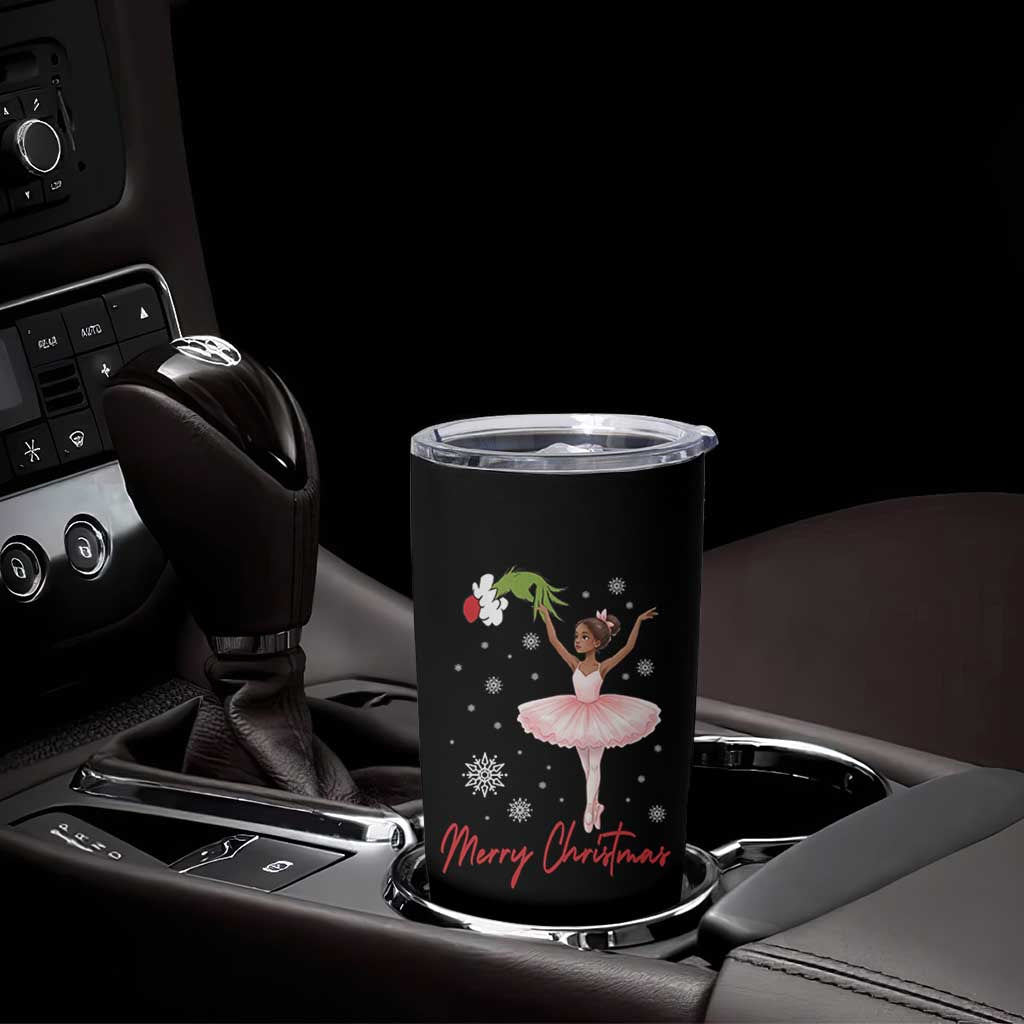 Black Nutcracker Ballet Tumbler Cup Merry Christmas - Wonder Print Shop