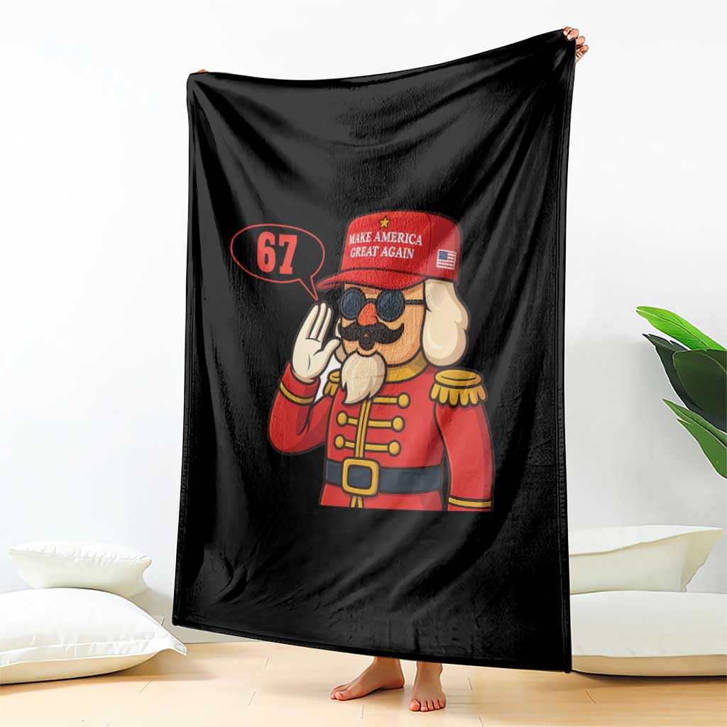67 Six Seven Christmas Meme Throw Blanket Funny Nutcracker Make Xmas Great Again - Wonder Print Shop