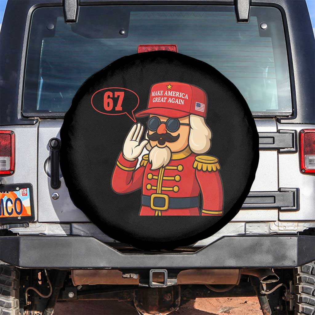 67 Six Seven Christmas Meme Spare Tire Cover Funny Nutcracker Make Xmas Great Again - Wonder Print Shop