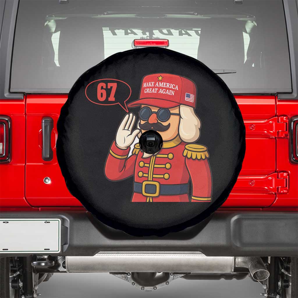 67 Six Seven Christmas Meme Spare Tire Cover Funny Nutcracker Make Xmas Great Again - Wonder Print Shop