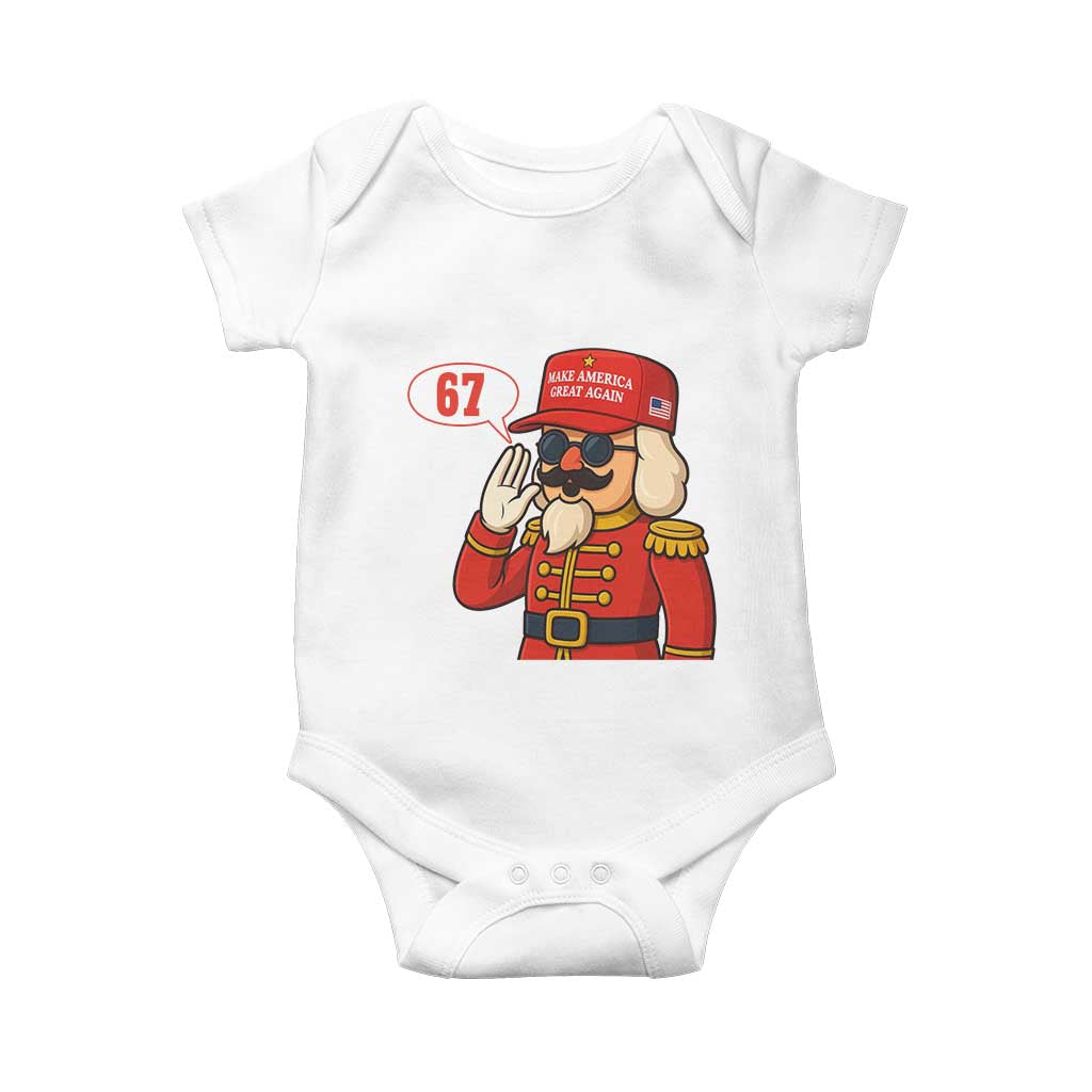 67 Six Seven Christmas Meme Baby Onesie Funny Nutcracker Make Xmas Great Again - Wonder Print Shop