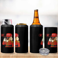 67 Six Seven Christmas Meme 4 in 1 Can Cooler Tumbler Funny Nutcracker Make Xmas Great Again - Wonder Print Shop