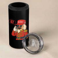 67 Six Seven Christmas Meme 4 in 1 Can Cooler Tumbler Funny Nutcracker Make Xmas Great Again - Wonder Print Shop