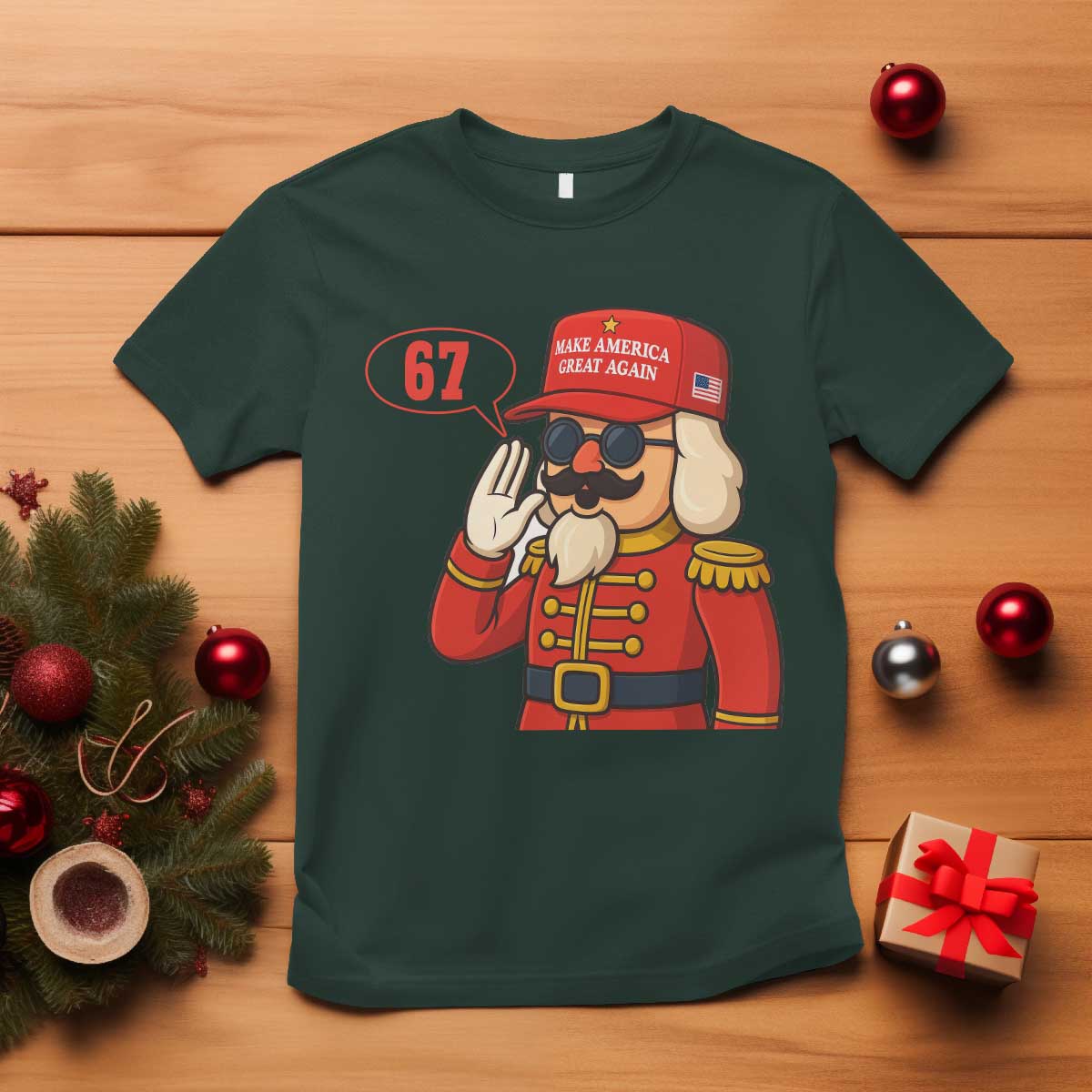 67 Six Seven Christmas Meme T Shirt Funny Nutcracker Make Xmas Great Again - Wonder Print Shop