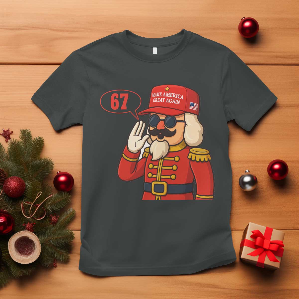 67 Six Seven Christmas Meme T Shirt Funny Nutcracker Make Xmas Great Again - Wonder Print Shop