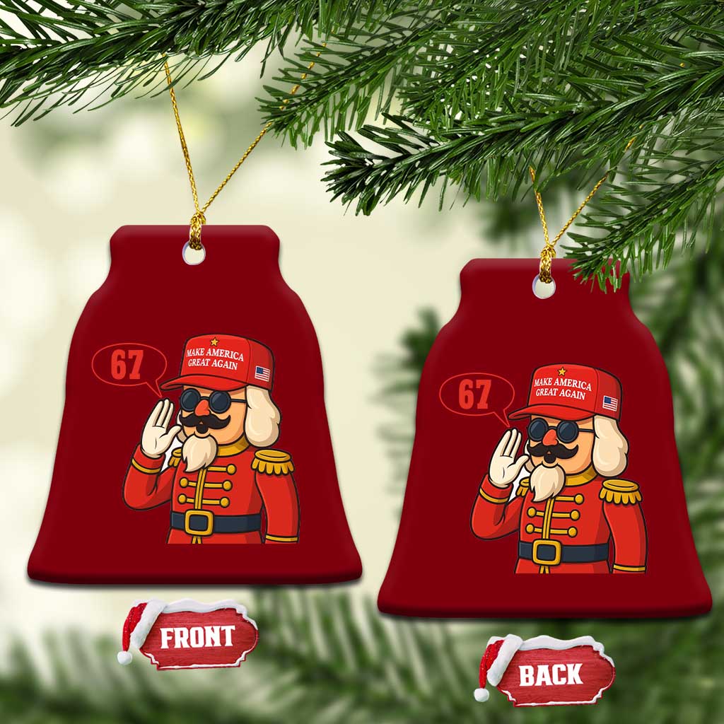 67 Six Seven Christmas Meme Ceramic Ornament Funny Nutcracker Make Xmas Great Again - Wonder Print Shop