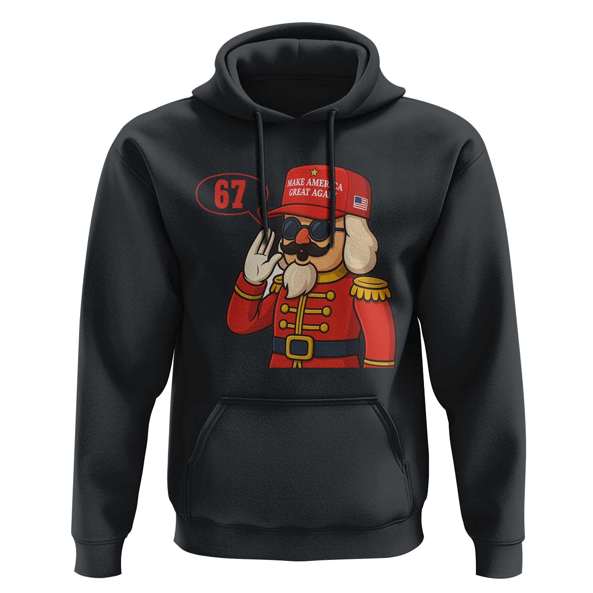 67 Six Seven Christmas Meme Hoodie Funny Nutcracker Make Xmas Great Again - Wonder Print Shop