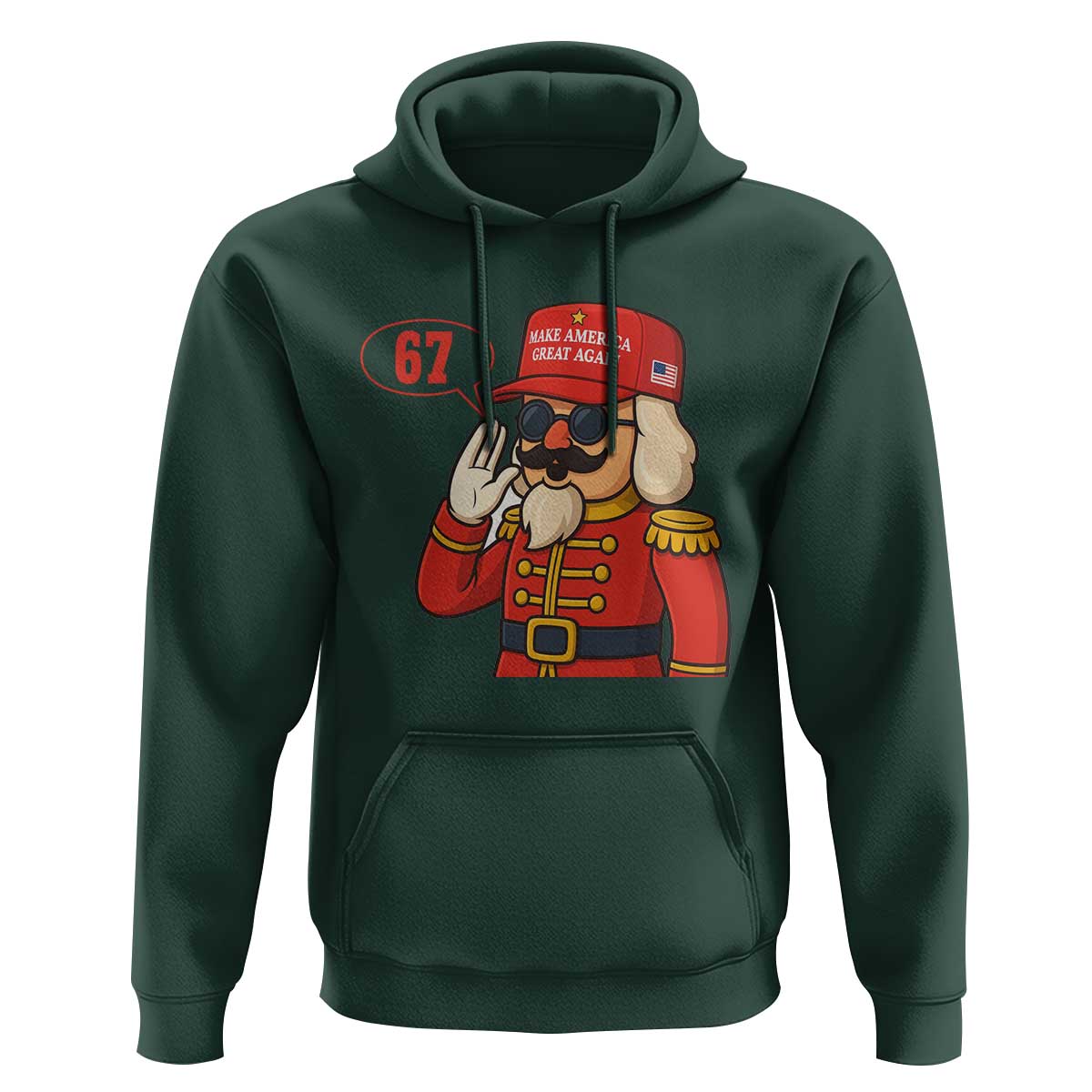 67 Six Seven Christmas Meme Hoodie Funny Nutcracker Make Xmas Great Again - Wonder Print Shop