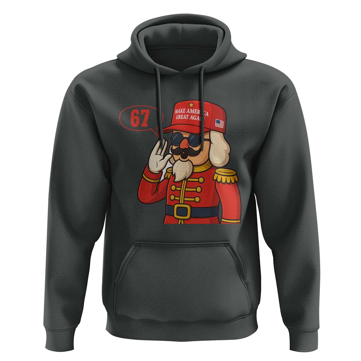 67 Six Seven Christmas Meme Hoodie Funny Nutcracker Make Xmas Great Again - Wonder Print Shop