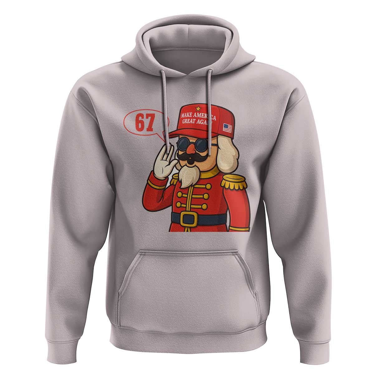 67 Six Seven Christmas Meme Hoodie Funny Nutcracker Make Xmas Great Again - Wonder Print Shop