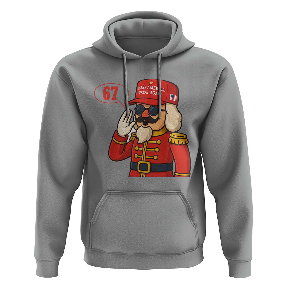 67 Six Seven Christmas Meme Hoodie Funny Nutcracker Make Xmas Great Again - Wonder Print Shop