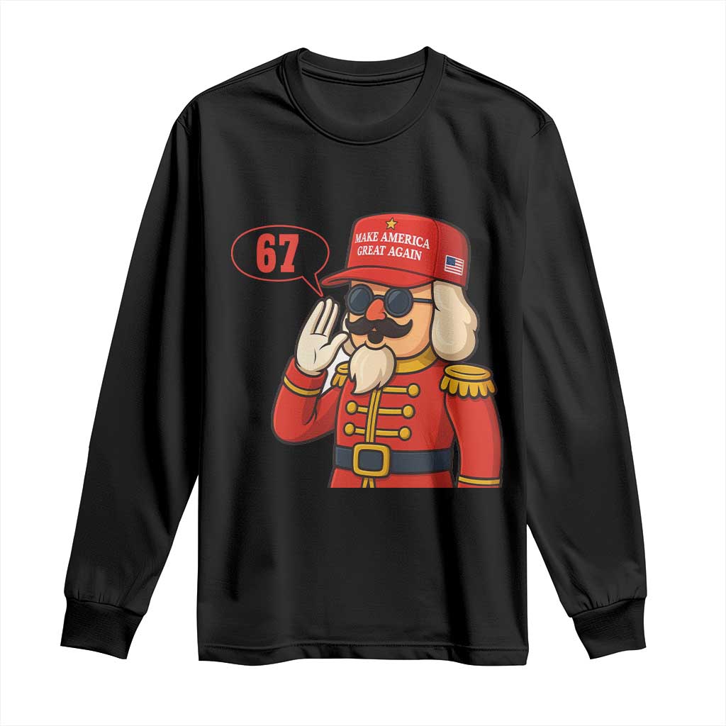 67 Six Seven Christmas Meme Long Sleeve Shirt Funny Nutcracker Make Xmas Great Again - Wonder Print Shop