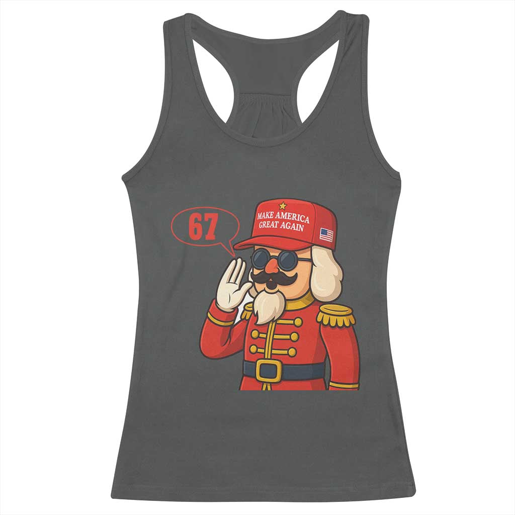 67 Six Seven Christmas Meme Racerback Tank Top Funny Nutcracker Make Xmas Great Again - Wonder Print Shop