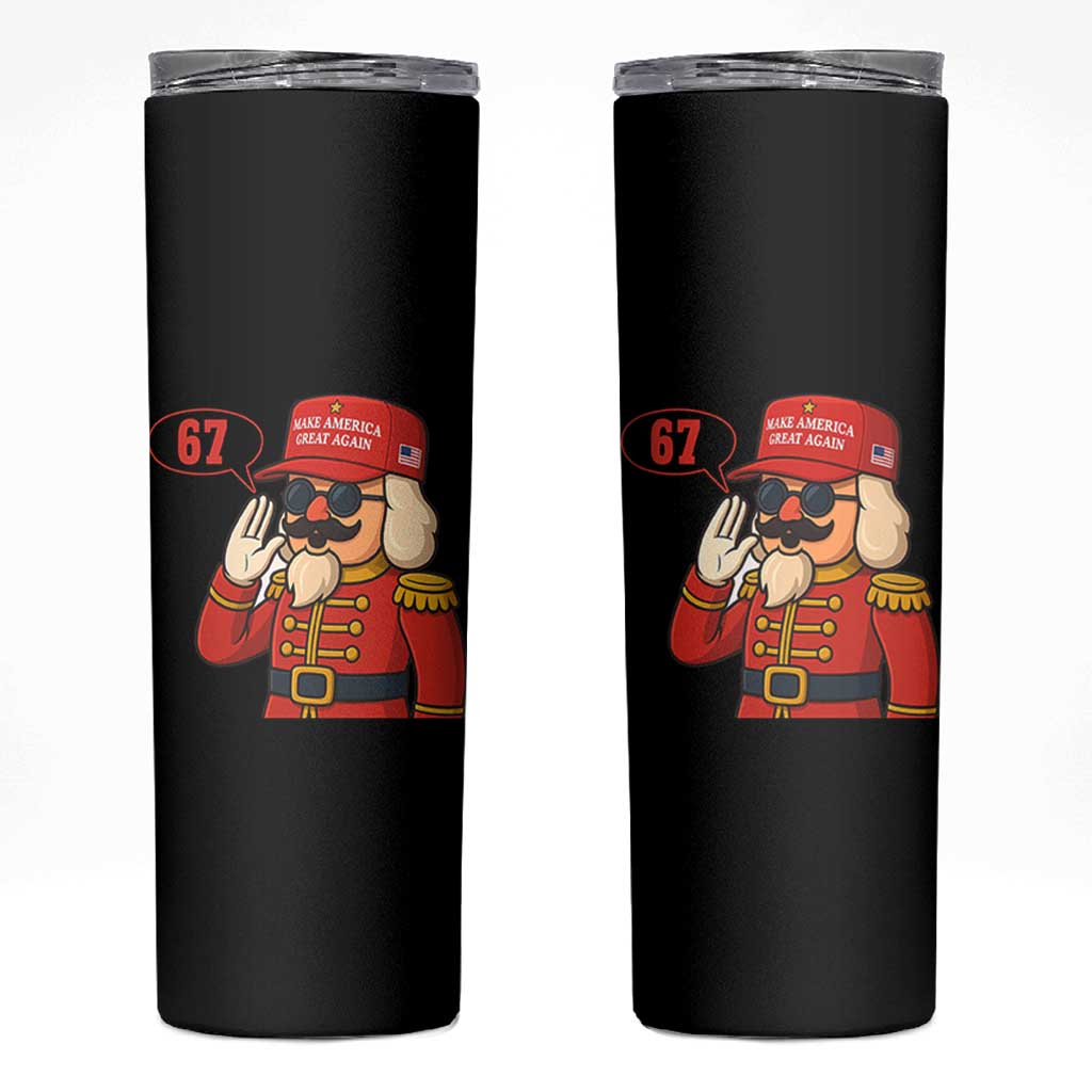67 Six Seven Christmas Meme Skinny Tumbler Funny Nutcracker Make Xmas Great Again - Wonder Print Shop