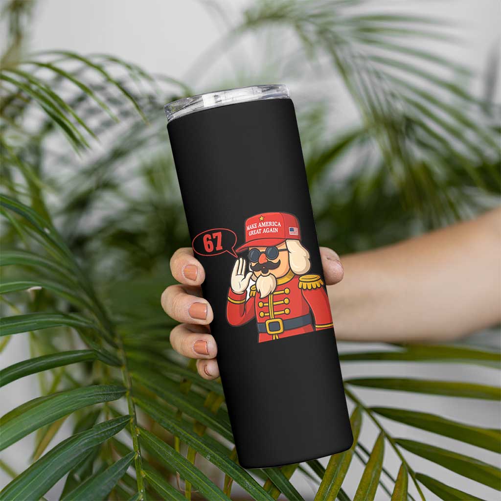 67 Six Seven Christmas Meme Skinny Tumbler Funny Nutcracker Make Xmas Great Again - Wonder Print Shop