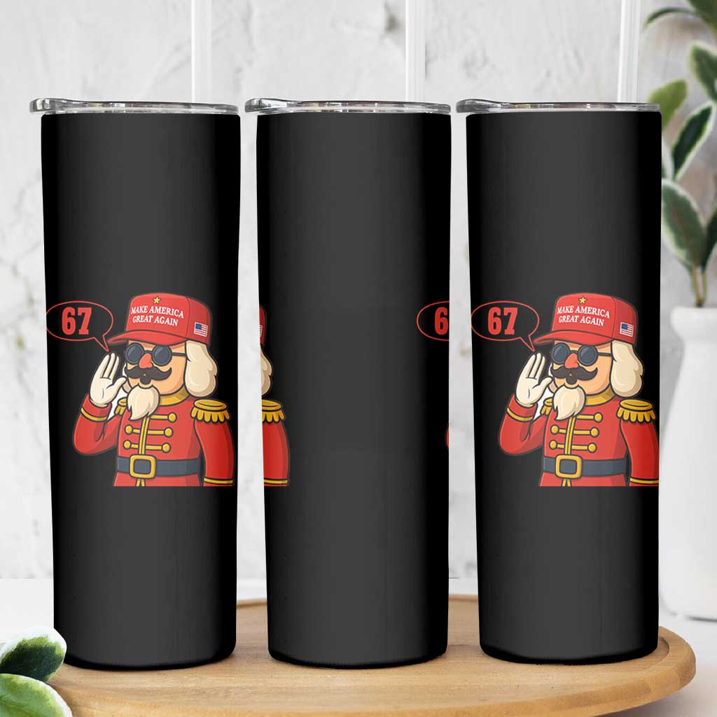 67 Six Seven Christmas Meme Skinny Tumbler Funny Nutcracker Make Xmas Great Again - Wonder Print Shop