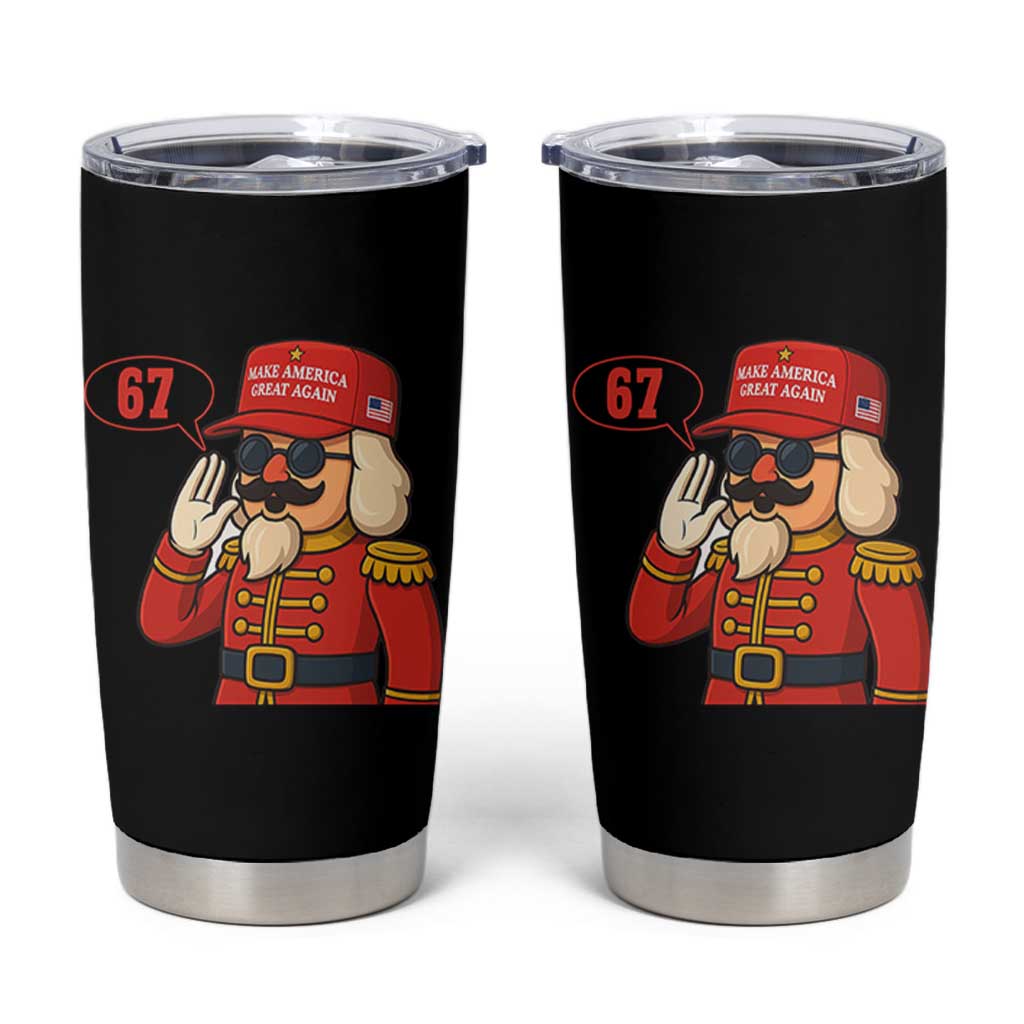 67 Six Seven Christmas Meme Tumbler Cup Funny Nutcracker Make Xmas Great Again - Wonder Print Shop
