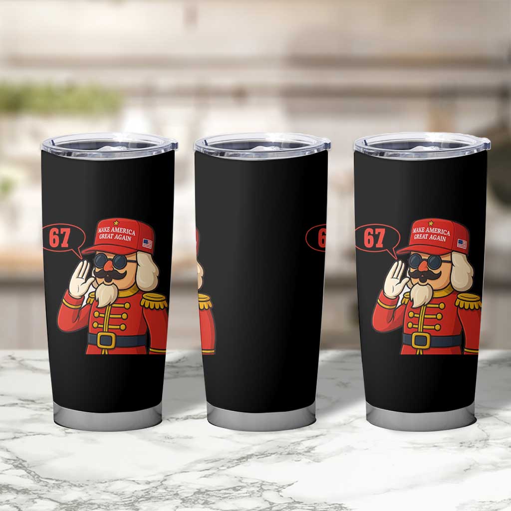 67 Six Seven Christmas Meme Tumbler Cup Funny Nutcracker Make Xmas Great Again - Wonder Print Shop