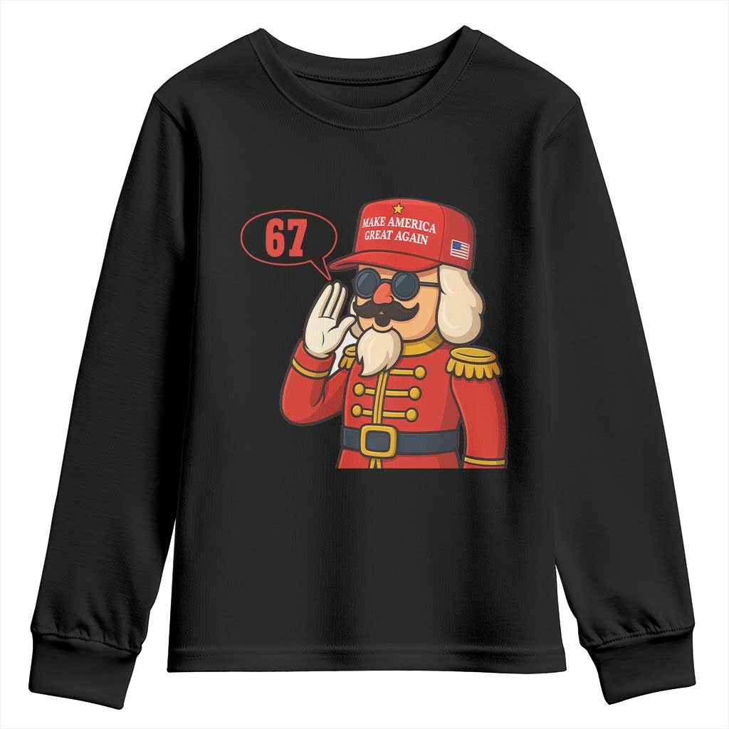 67 Six Seven Christmas Meme Youth Sweatshirt Funny Nutcracker Make Xmas Great Again - Wonder Print Shop