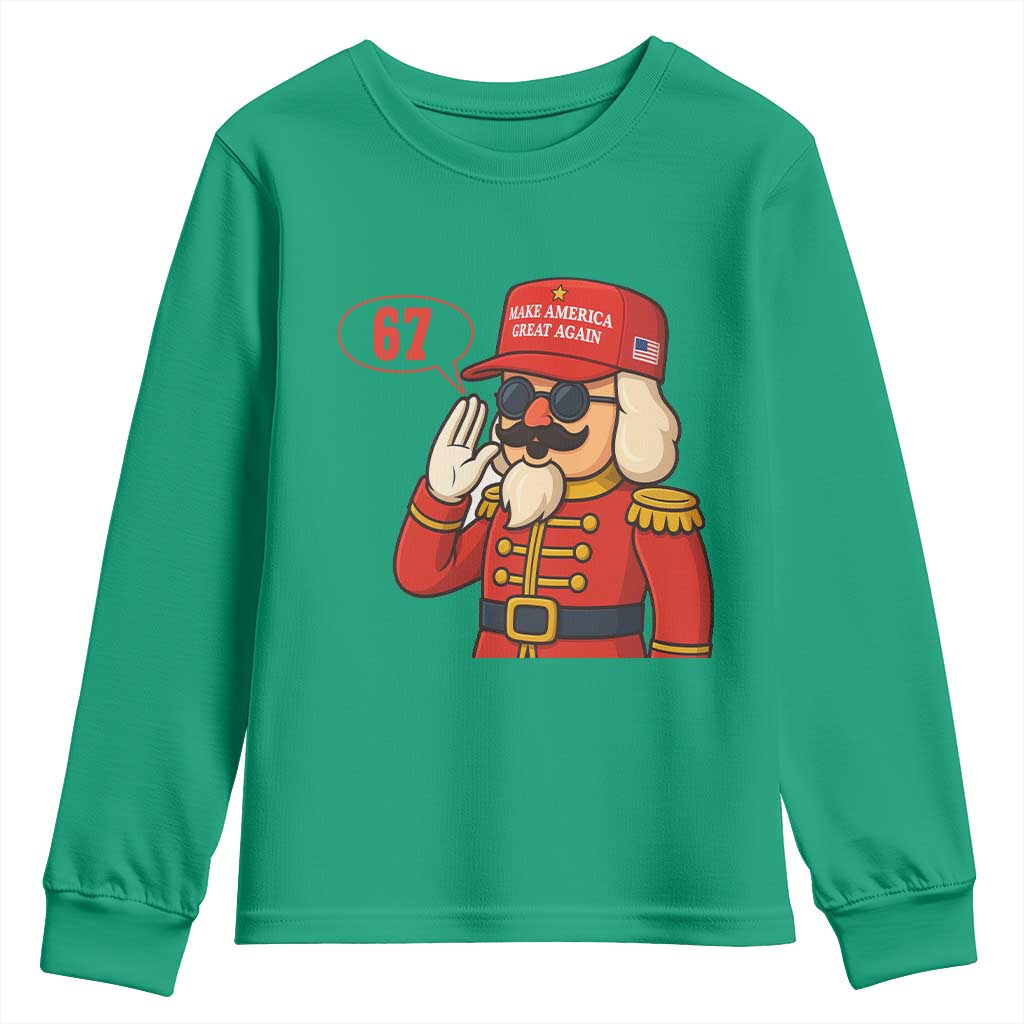 67 Six Seven Christmas Meme Youth Sweatshirt Funny Nutcracker Make Xmas Great Again - Wonder Print Shop