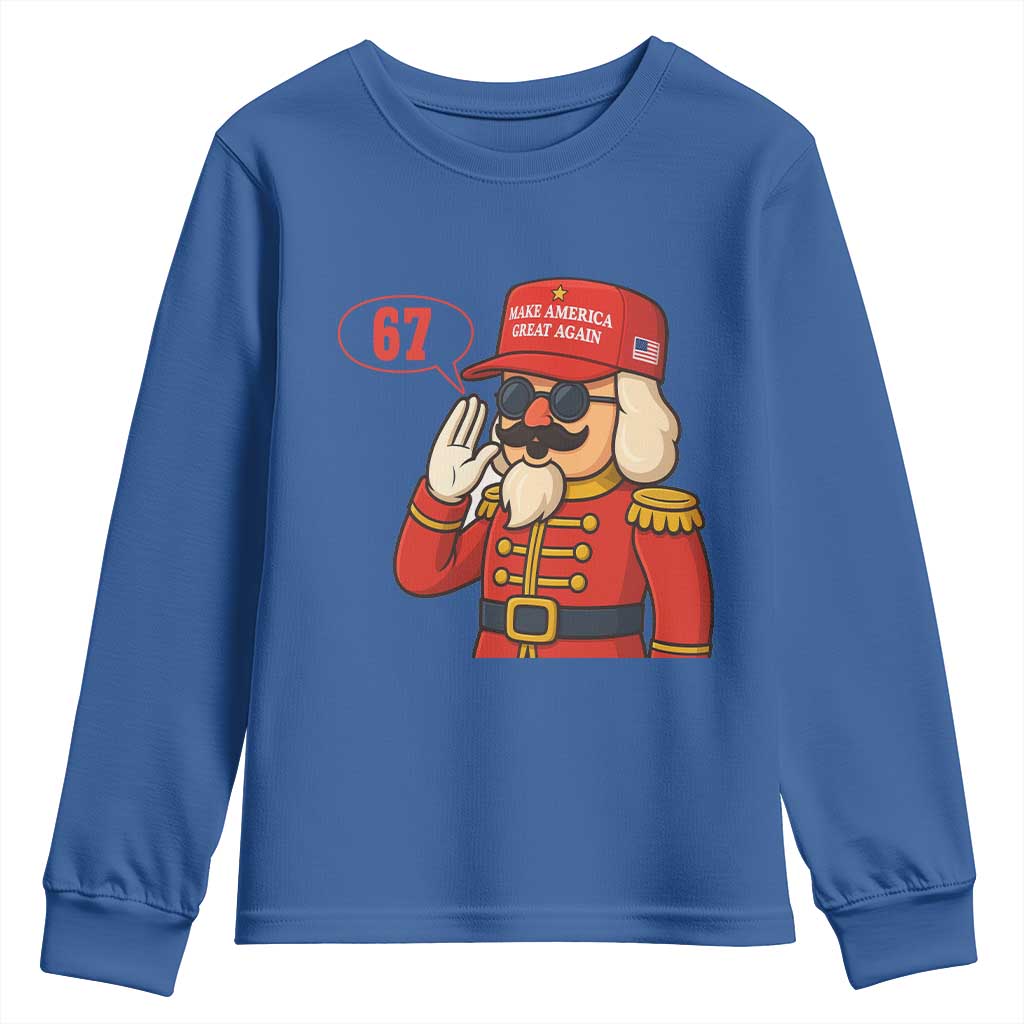 67 Six Seven Christmas Meme Youth Sweatshirt Funny Nutcracker Make Xmas Great Again - Wonder Print Shop