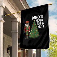 Black Nutcracker Christmas Garden Flag Who Is Ready For A Nut - Wonder Print Shop