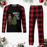 Black Nutcracker Christmas Plaid Pajama Set Who Is Ready For A Nut - Wonder Print Shop
