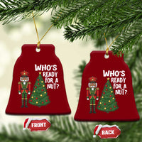 Black Nutcracker Christmas Ceramic Ornament Who Is Ready For A Nut - Wonder Print Shop