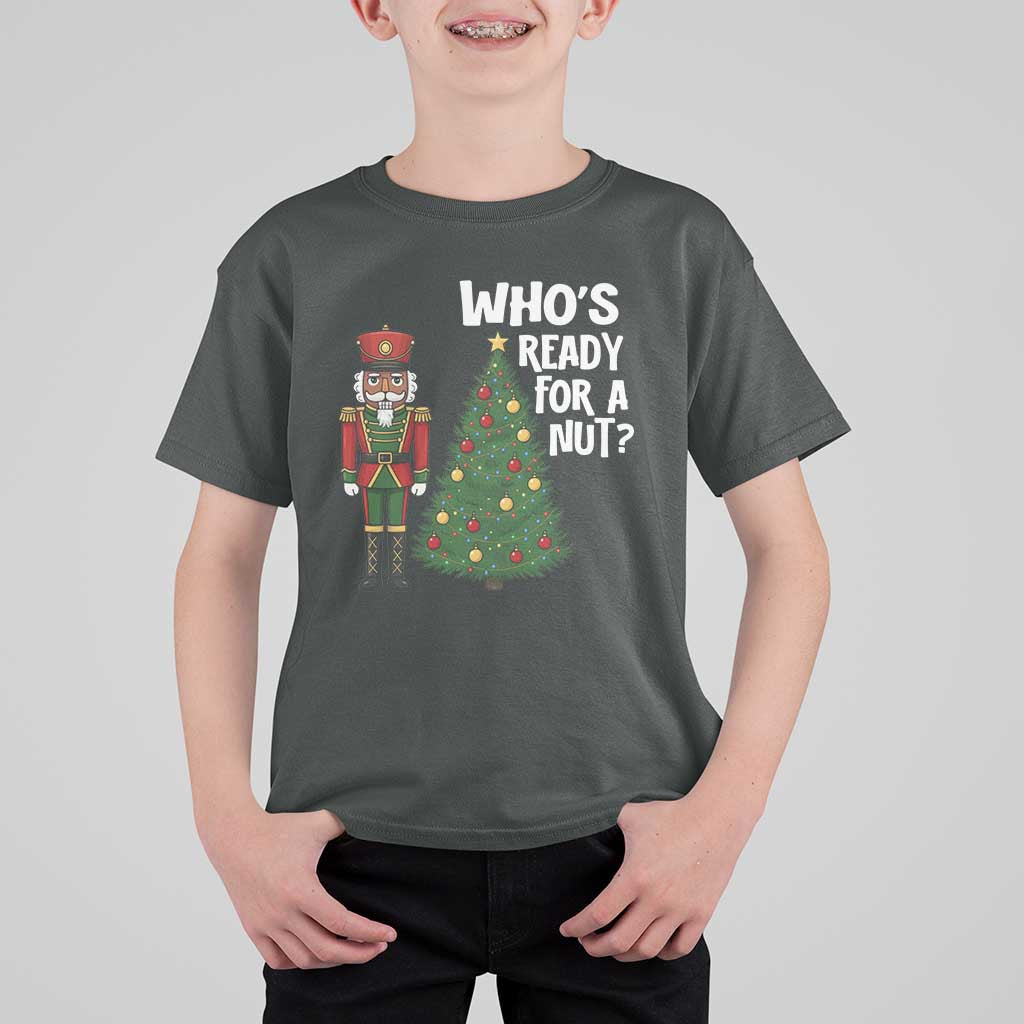 Black Nutcracker Christmas T Shirt For Kid Who Is Ready For A Nut - Wonder Print Shop