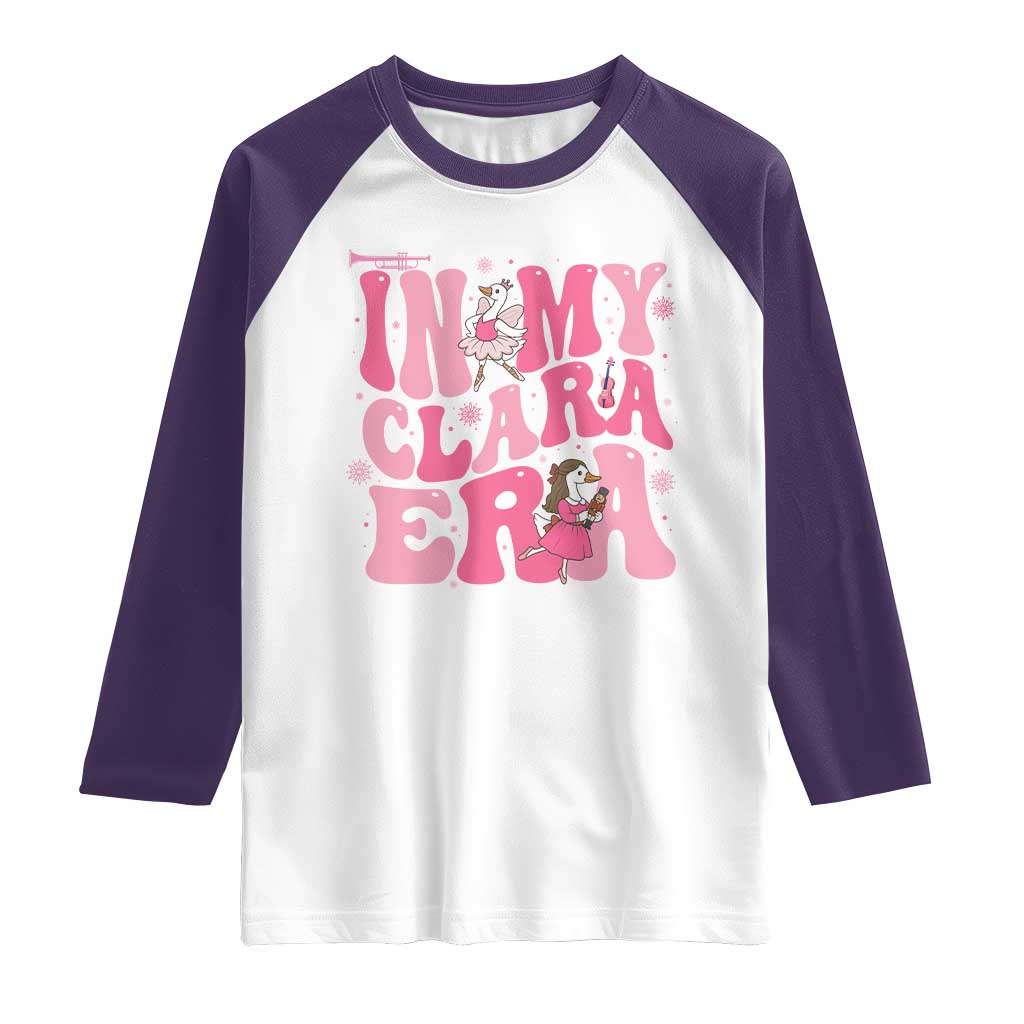 Nutcracker Goose Ballet Raglan Shirt In My Clara Era - Wonder Print Shop