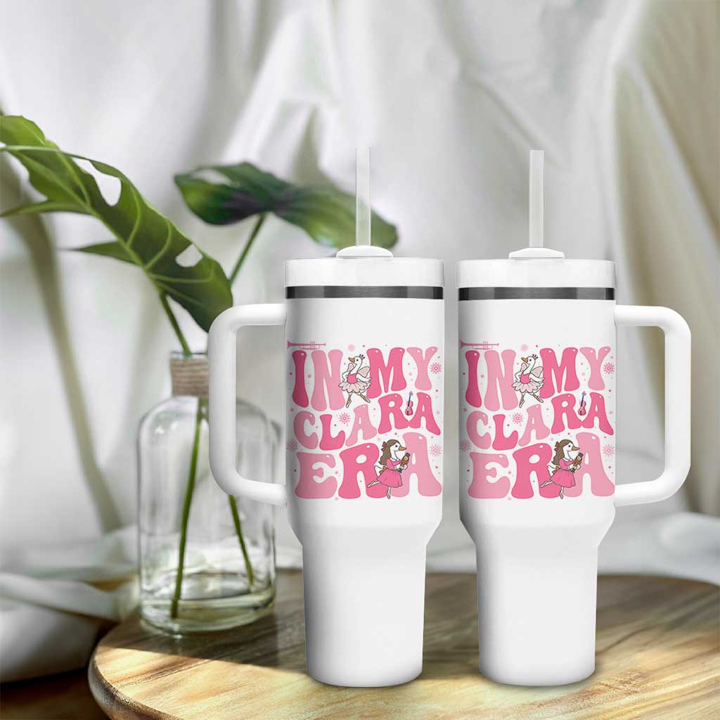 Nutcracker Goose Ballet Tumbler With Handle In My Clara Era - Wonder Print Shop