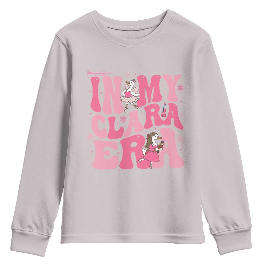 Nutcracker Goose Ballet Youth Sweatshirt In My Clara Era - Wonder Print Shop