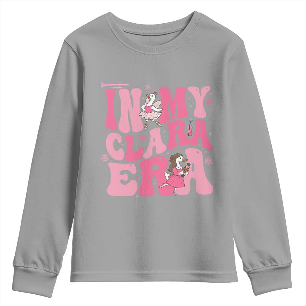 Nutcracker Goose Ballet Youth Sweatshirt In My Clara Era - Wonder Print Shop