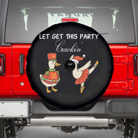 Funny Nutcracker Goose Christmas Spare Tire Cover Let Get This Party Crackin - Wonder Print Shop