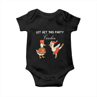 Funny Nutcracker Goose Christmas Baby Onesie Let Get This Party Crackin - Wonder Print Shop