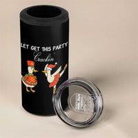 Funny Nutcracker Goose Christmas 4 in 1 Can Cooler Tumbler Let Get This Party Crackin - Wonder Print Shop