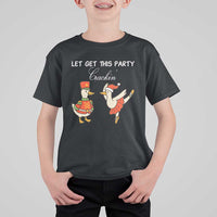 Funny Nutcracker Goose Christmas T Shirt For Kid Let Get This Party Crackin - Wonder Print Shop