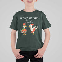 Funny Nutcracker Goose Christmas T Shirt For Kid Let Get This Party Crackin - Wonder Print Shop