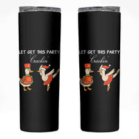 Funny Nutcracker Goose Christmas Skinny Tumbler Let Get This Party Crackin - Wonder Print Shop