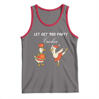 Funny Nutcracker Goose Christmas Tank Top Let Get This Party Crackin - Wonder Print Shop