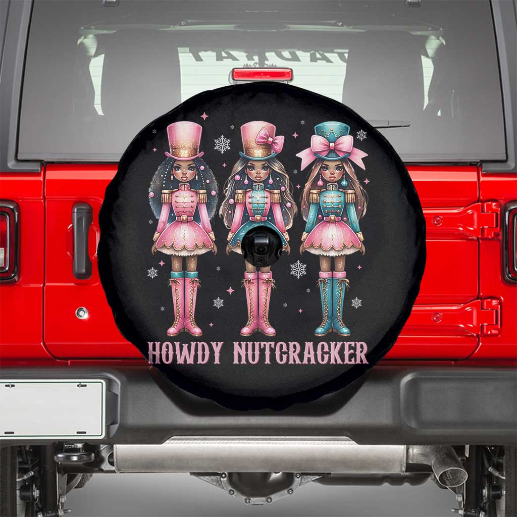 Howdy Nutcracker Cowgirl Christmas Western Country Spare Tire Cover - Wonder Print Shop