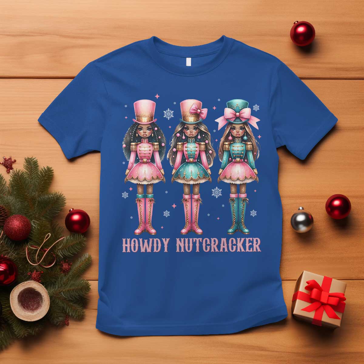 Howdy Nutcracker Cowgirl Christmas Western Country T Shirt - Wonder Print Shop
