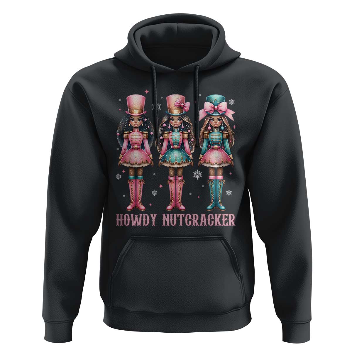 Howdy Nutcracker Cowgirl Christmas Western Country Hoodie - Wonder Print Shop