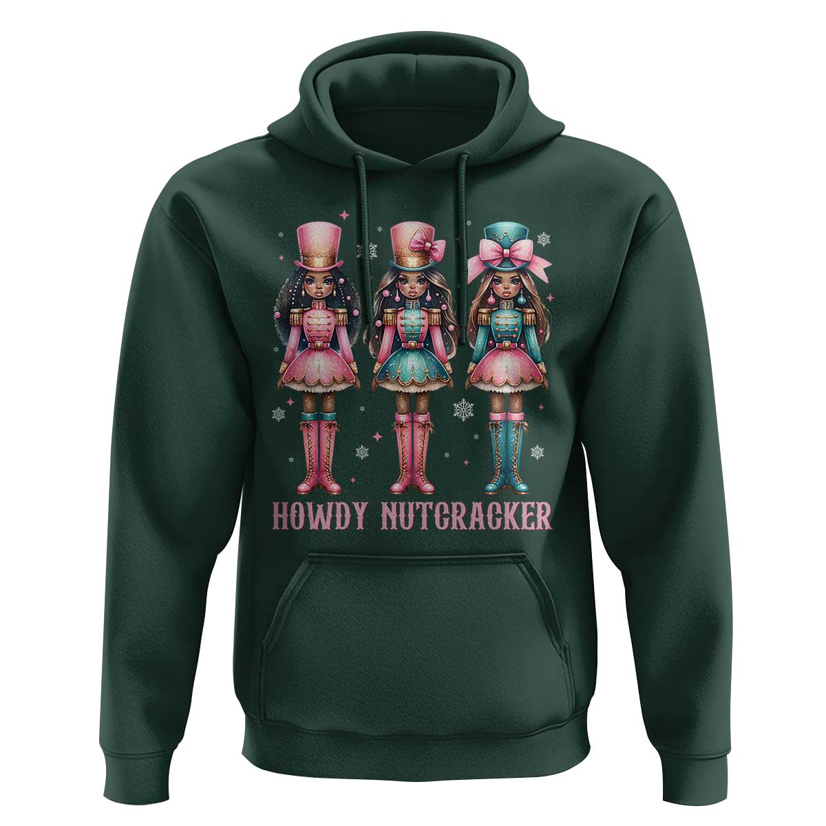 Howdy Nutcracker Cowgirl Christmas Western Country Hoodie - Wonder Print Shop