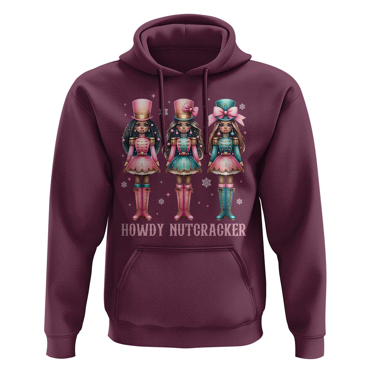 Howdy Nutcracker Cowgirl Christmas Western Country Hoodie - Wonder Print Shop